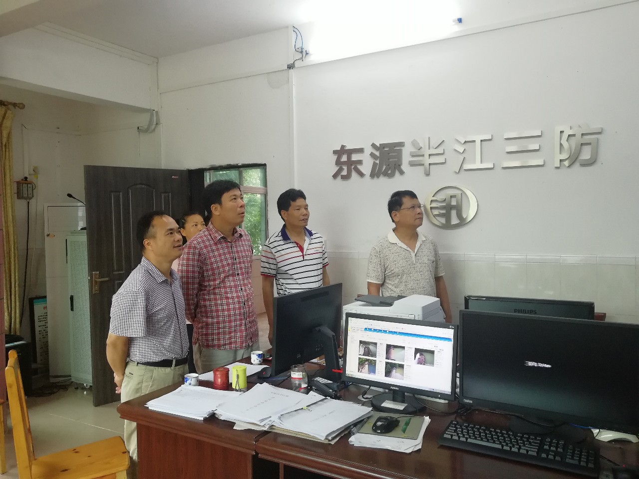 东源县领导到半江镇检查指导三防工作